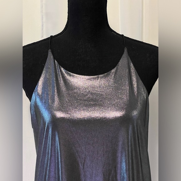 Necessary Objects Ady Gluck-Frankel Metallic dress with bungee cord straps - Picture 2 of 5